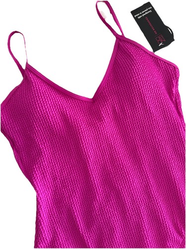 No Boundaries Crinkle Einteiler Badeanzug Ärmellos Regal BH Rosa Gr. M Neu ohne Etikett ✨ - Bild 8 von 14