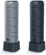 110L Rectangular Plastic Water Butt with Optional Connection Kit – Anthracite