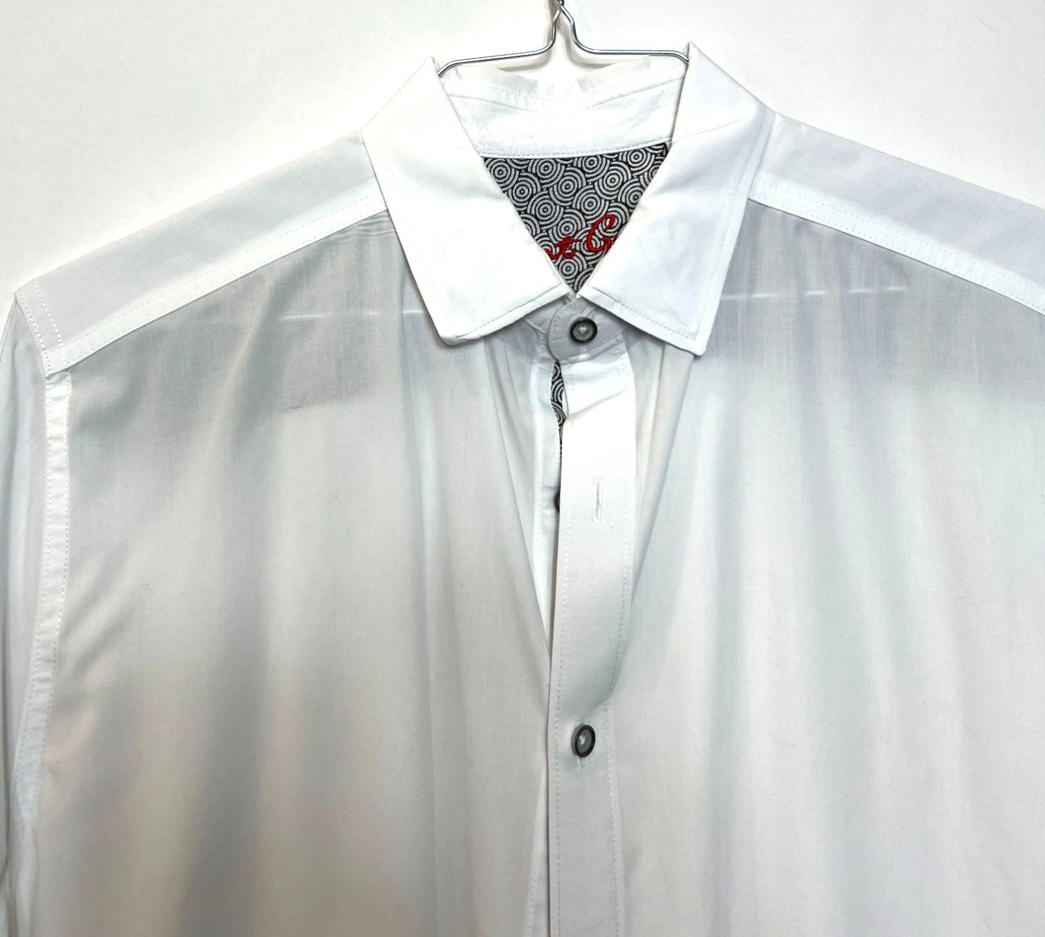 Robert Graham Solid White Button Down Shirt Size … - image 3