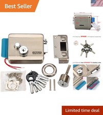 Upgrade Electric Door Lock with 6 Computerized Keys - Steel, Anti-Theft Security