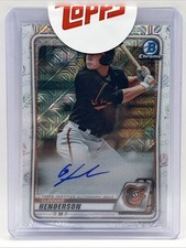 2020 Bowman Chrome Mega Box Gunnar Henderson RC Auto Mojo Refractor Rookie