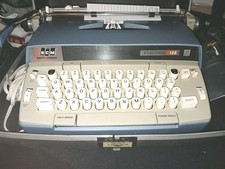 SCM Smith Corona Electra 120 Typewriter Blue - Tested & Working thumbnail