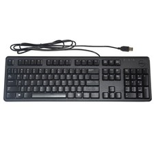 Dell KB212-B USB-A QWERTY US Wired 104-Key Quiet Ergonomic Keyboard Black C638N