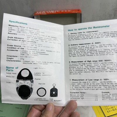Sekonic Handy Lumi Model 246 Handy Illuminometer Made in Japan