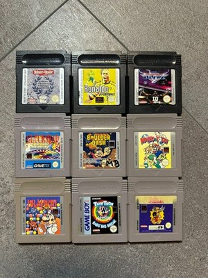 Gameboy Spiele Kollektion 9 Spiele (Mario, Asterix usw.)