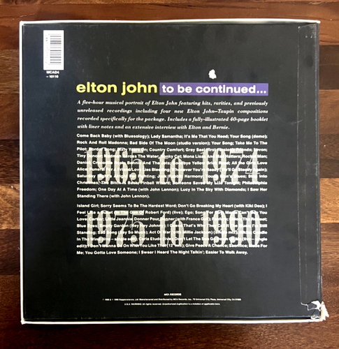 Elton John To Be Continued 4 CD box Set Limited Edition - Foto 2 di 5