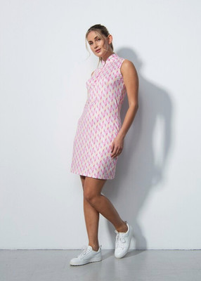 Daily Sports Golfkleid mit Radlerhose Orange/ Pink/ Beige Gr. L UVP 129,95 