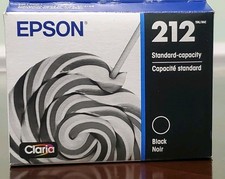 Genuine Epson 212 Black Ink Cartridge T212120 C13T02R123 Sealed EXP 3/29
