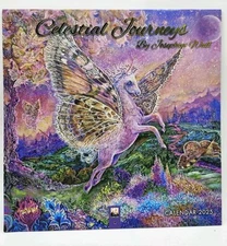 Celestial Journeys by Josephine Wall Wall Calendar 2025 Art Calendar