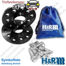DR SV schwarz 24mm/Achse & Schrauben-???? u.a.: Audi R8 422 423 Bj. 2007-2015