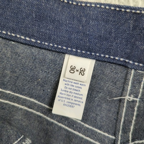 Vintage Dickies Jeans Mens 32 Blue Utility Work Pants Carpenter Hammer Loop - 第 21/23 張圖片