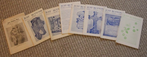 Vintage 1948  "Just Buttons" Magazines--8 Monthly Issues