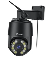  4K 8MP Security Camera Outdoor, PTZ Camera WiFi 2.4/5GHz, AI 