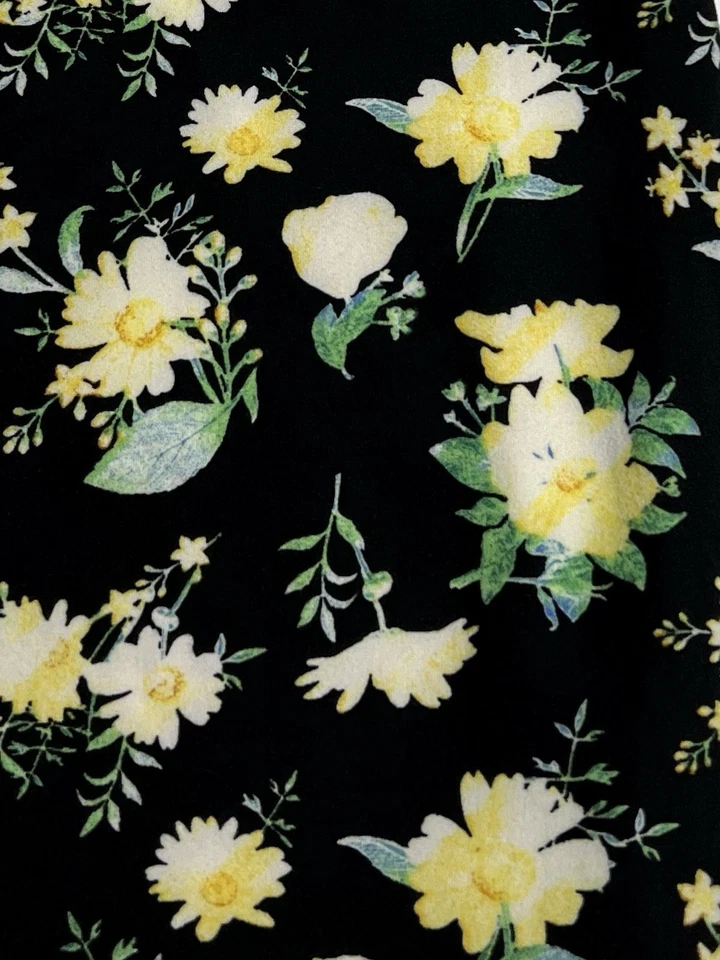 LuLaRoe Leggings OS One Size FALL Autumn Floral Colorful DANDELION Daisy Stretch - Image 2 of 4