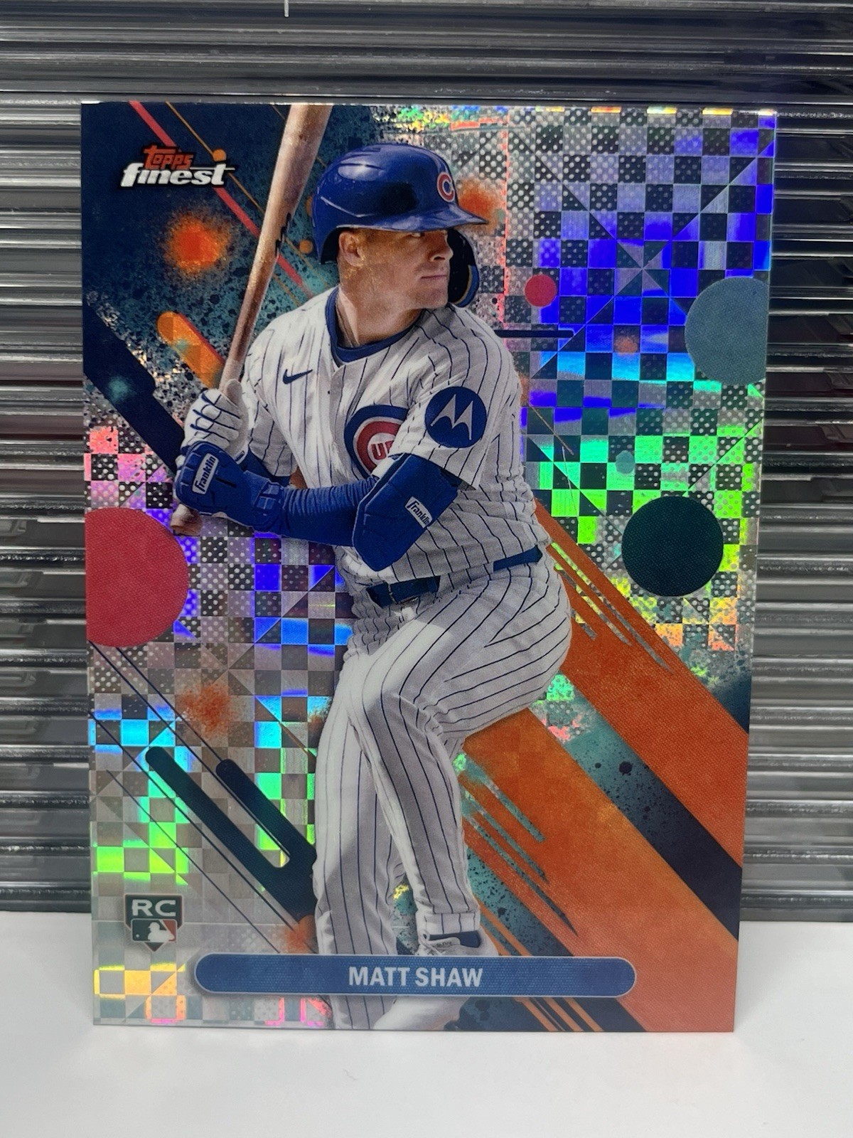 2025 Topps Finest #85 Matt Shaw RC Uncommon Checkerboard Refractor Chicago Cubs