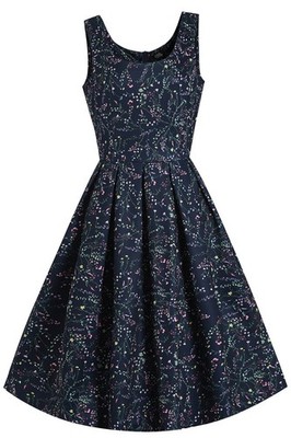 Dolly and Dotty Swing Kleid Amanda Navy Blue Meadow Retro Rockabilly 50er