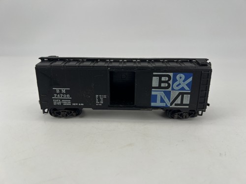 Coche de carga Athearn #74706 escala HO Boston Maine negro bueno | Zustand: Used