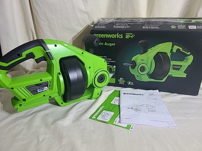 #ad Greenworks POWERALL 24V Cordless Drain Auger Tool only $39.88