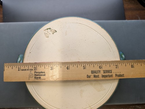 Art Pottery Glazed Bowl With Turtle Figure Lid Stamped - Picture 10 of 12