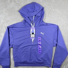 Puma Purple Modern Sport Hoodie Pullover Womens XS