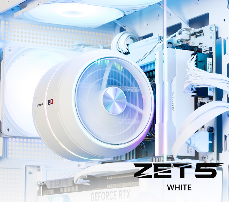 Zalman ZET 5 BLACK/WHITE CPU Cooler Jet Engine-Inspired Cooling
