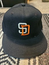 Vintage San Diego Padres New Era Pro Model Hat Diamond Collection Size 6 5/8 EUC