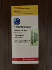 Ti - Nspire CX CAS Student Software  Software Para Estudiante License Number