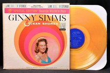 Vintage Seattle world's fair souvenir lp GINNY SIMMS AT OCEAN SHORES color vinyl