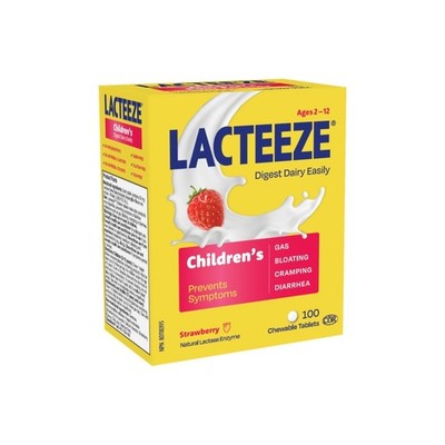 Lacteeze for Children - 100 Chewable Tablets