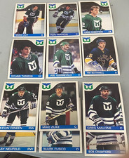 1985-86 O-Pee-Chee   HARTFORD WHALERS   12 CARD   TEAM SET   SET BREAK