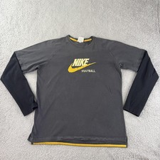Nike Shirt Mens XL Gray Black Football Long S...