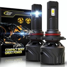 Cougar Motor LED Headlight Bulbs All-in-One Conversion Kit Cougar Motor 9005/HB3 LED Light Bulbs 60W 20000LM 6500K Cool White Pair IP65