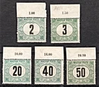 HUNGARY 1920 - POSTAGE STAMPS - COMPLETE SET OF FIVE STAMPS - MINT - MNH