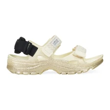 NIB LANVIN GOLD/BEIGE X SUICOKE WAVE CURB SANDALS SIZE 40 $470