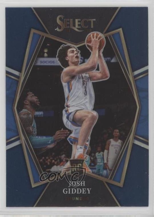 2021-22 Panini Select Premier Level Blue Prizm Josh Giddey #143 0bg1