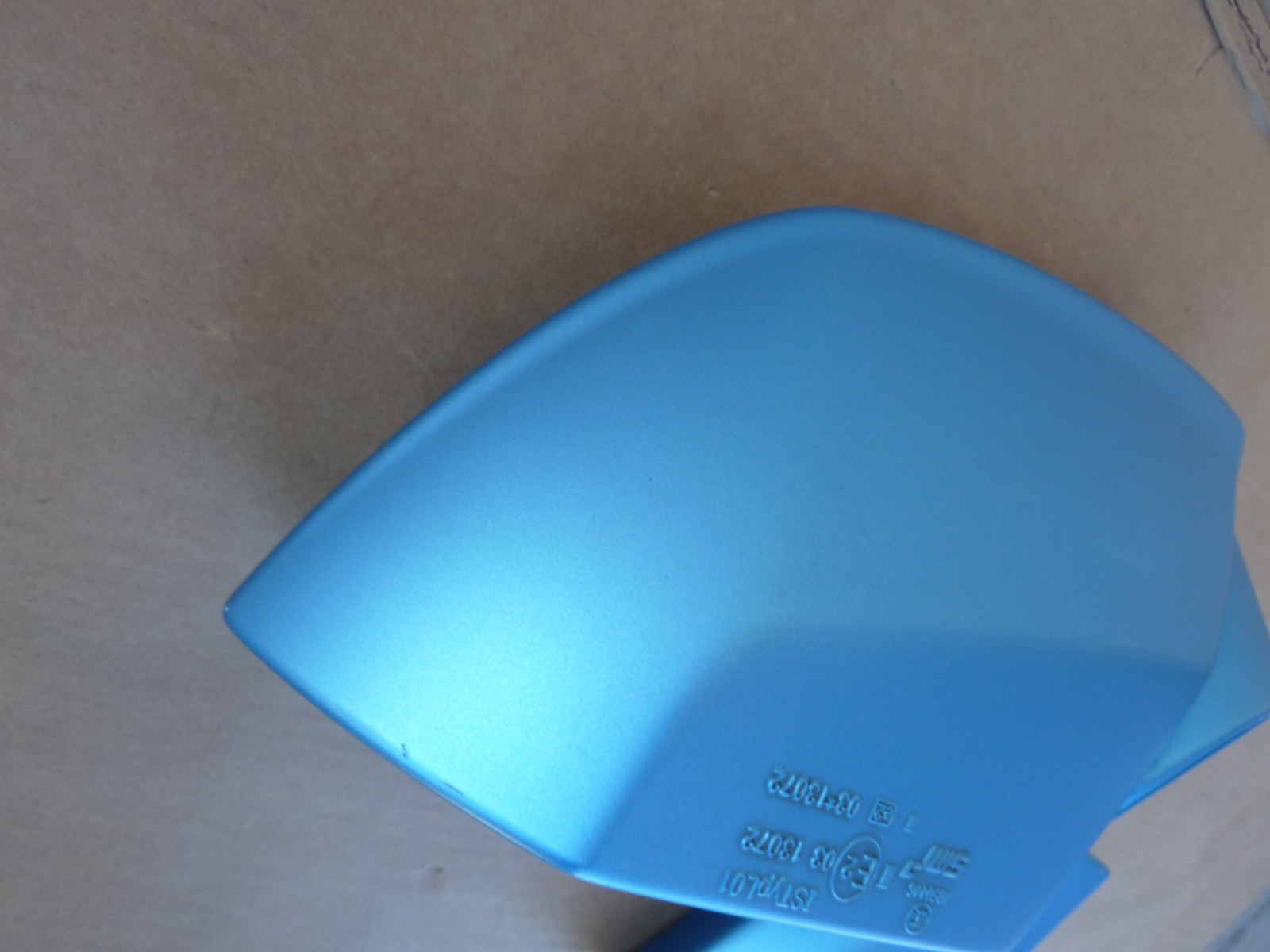 Lamborghini Huracan Right Door Side View Mirror Covers Passengers Light Blue OEM