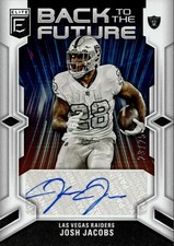 2023 Donruss Elite #BFS-JA Josh Jacobs Back to the Future Signatures /25