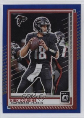 2025 Panini Donruss Optic Blue Prizm 90/249 Kirk Cousins #89 19l7