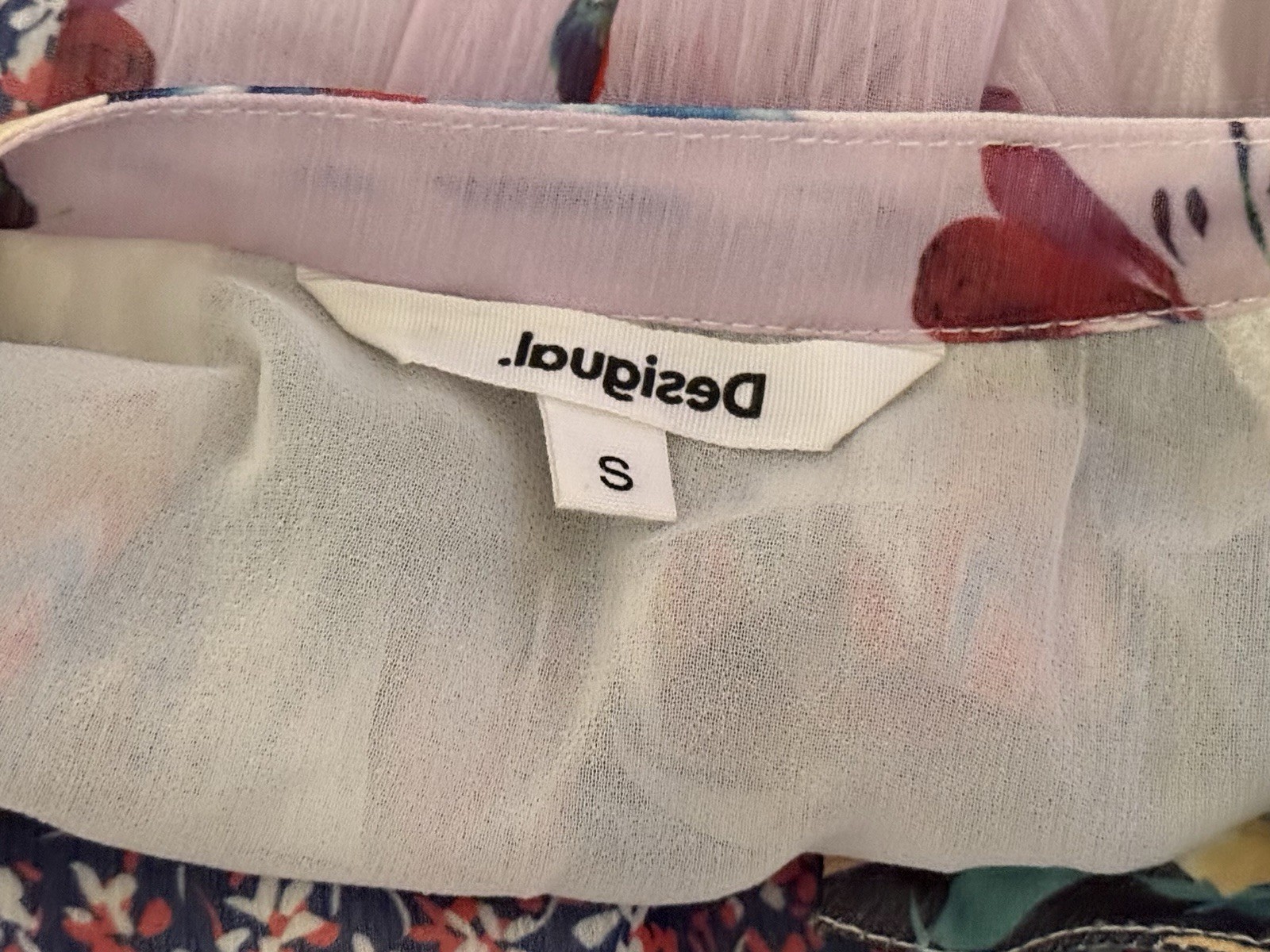 Desigual Boho Tulle Patchwork Cropped Oversized B… - image 10