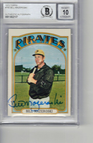1972 Topps Bill Mazeroski #760 card