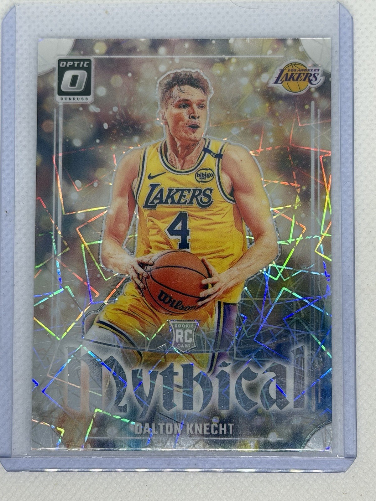 2024-25 Panini Donruss Optic Dalton Knecht Mythical Case Hit SSP RC #5 Lakers