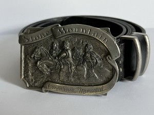 Confederate belt buckle Stone Mountain Memorial U. S. With Belt