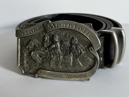 Confederate belt buckle Stone Mountain Memorial U. S. With Belt