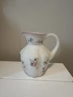 Fenton Art Glass Rose Garden Satin Melon Vase Hand Painted Roses Signed 5.5"