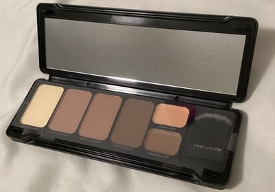 3 Profusion Contour Palette Tin Medium - 6 shades plus brush in Tin New In Box