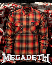 Men's Dixxon Flannel  Megadeth Killing Is My Business  Size: Large NWT 