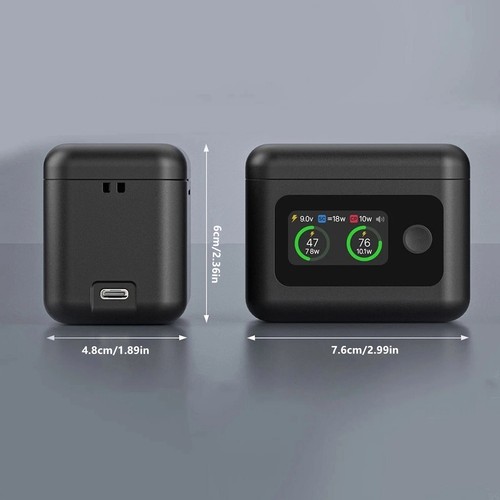 New 5V3A USB-C Fast Charger Charging Case With Display for Insta360 X5 Battery - Photo 13 sur 15