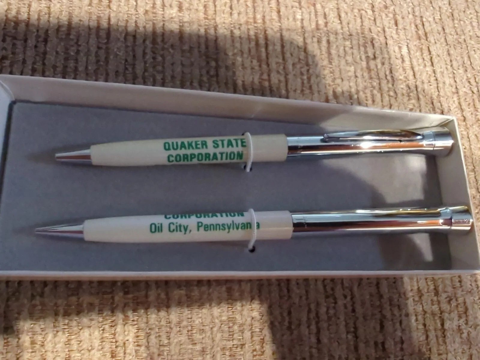 Quarker State Oil/Gas Garland Ink Pen Set eBay