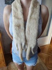 Fur Scarf and Winter Cap from Real Mink set of 2