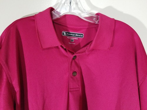 pebble beach performance mens size xl short sleeve polo golf